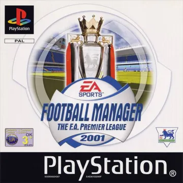 The F.A. Premier League Football Manager 2001 (EU) box cover front